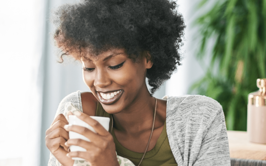 a woman feeling balanced after reading work-life balance tips